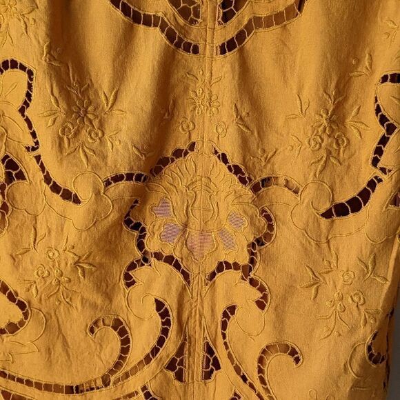 Free People Linen Eyelet Susanna Duster in XS-Runs Large NWOT - Picture 16 of 16